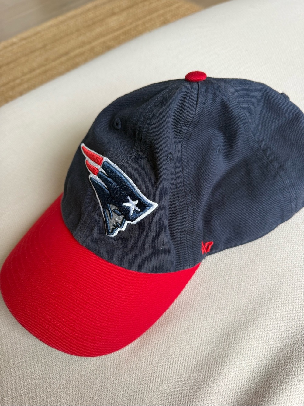 New England Patriots 47 Two-Tone Baseball Cap - Navy & Red